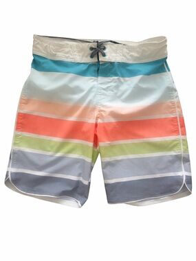 Youth Multicolor Striped Board Shorts